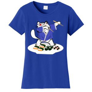 Sushi Chef Cool Gift Dabbing White Cat Meaningful Gift Women's T-Shirt