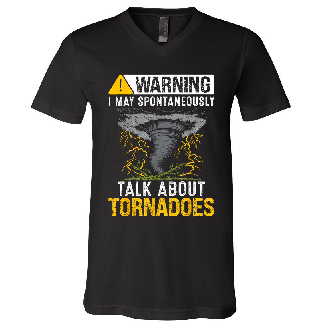 Storm Chaser Costume Tornado For Boy Meteorologist Tornado V-Neck T-Shirt