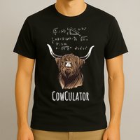 Scottisch Cow Cowculator Scottish Highland Cattle T-Shirt