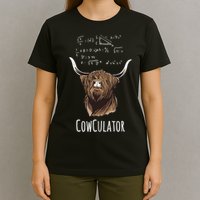 Scottisch Cow Cowculator Scottish Highland Cattle T-Shirt