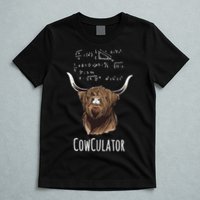 Scottisch Cow Cowculator Scottish Highland Cattle T-Shirt