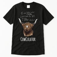 Scottisch Cow Cowculator Scottish Highland Cattle Tall T-Shirt