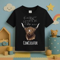 Scottisch Cow Cowculator Scottish Highland Cattle Toddler T-Shirt