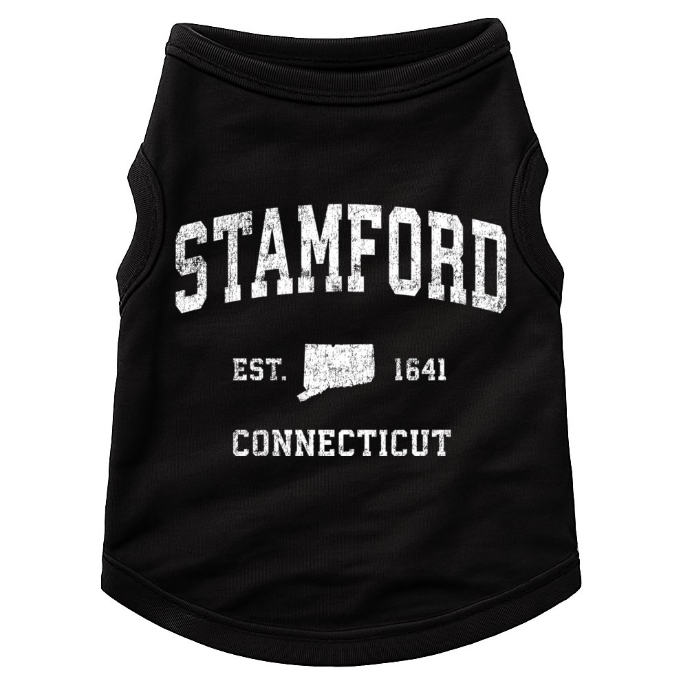 Stamford Connecticut Ct Vintage Established Sports Design Doggie Tank
