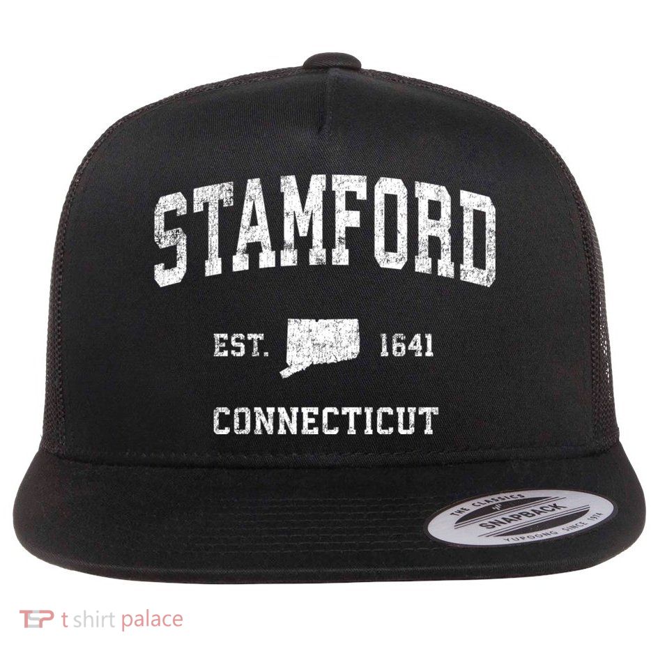 Stamford Connecticut Ct Vintage Established Sports Design Flatbill Hat