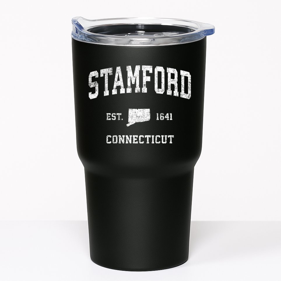 Stamford Connecticut Ct Vintage Established Sports Design Tumbler
