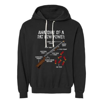 Sporting Clays Clay Target Shooting Trap Shooting Shotgun Garment-Dyed Fleece Hoodie