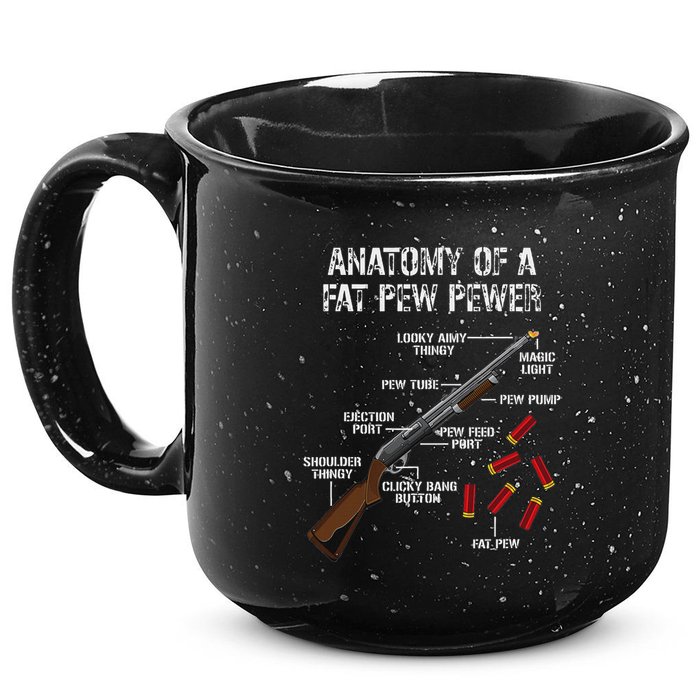 Sporting Clays Clay Target Shooting Trap Shooting Shotgun 15oz Campfire Ceramic Mug