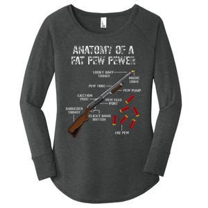 Sporting Clays Clay Target Shooting Trap Shooting Shotgun Women's Perfect Tri Tunic Long Sleeve Shirt