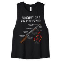 Sporting Clays Clay Target Shooting Trap Shooting Shotgun Women's Racerback Cropped Tank