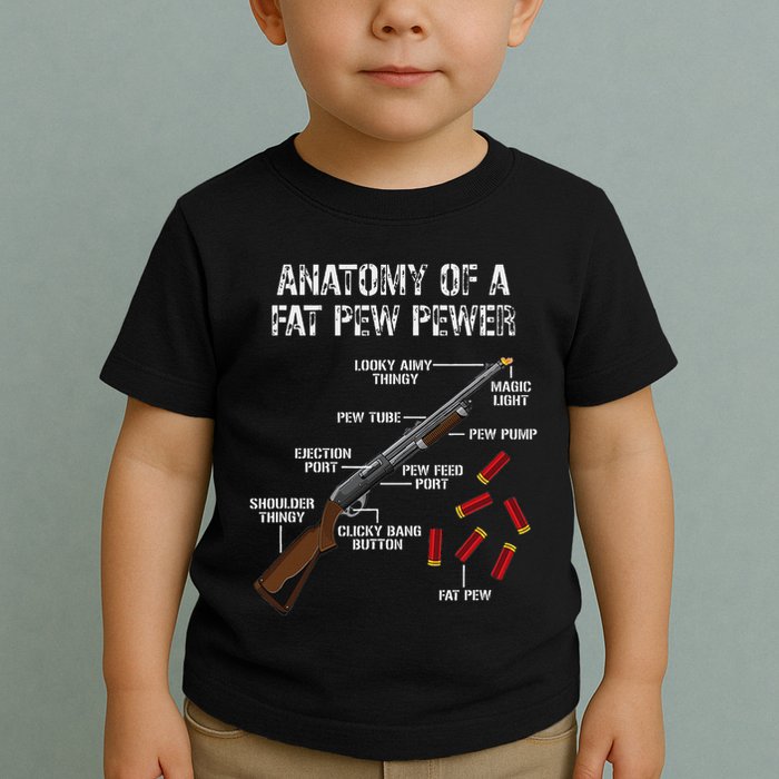 Sporting Clays Clay Target Shooting Trap Shooting Shotgun Toddler T-Shirt