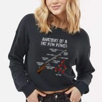Sporting Clays Clay Target Shooting Trap Shooting Shotgun Cropped Pullover Crew