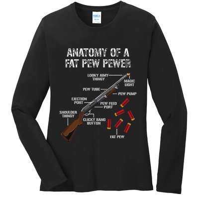 Sporting Clays Clay Target Shooting Trap Shooting Shotgun Ladies Long Sleeve Shirt