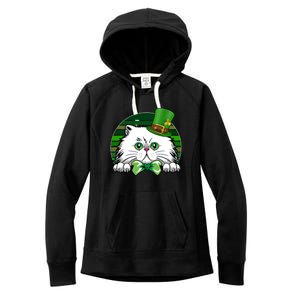 Saint Catrick's Catty's Cat St Patrick's Day Paddy's Gift Women's Fleece Hoodie