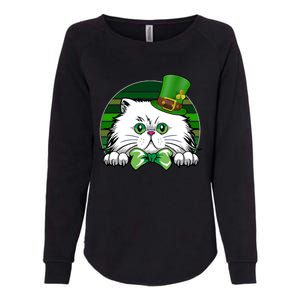 Saint Catrick's Catty's Cat St Patrick's Day Paddy's Gift Womens California Wash Sweatshirt