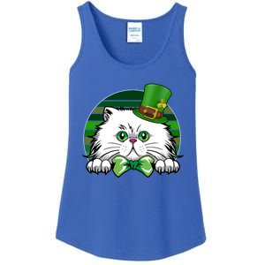 Saint Catrick's Catty's Cat St Patrick's Day Paddy's Gift Ladies Essential Tank