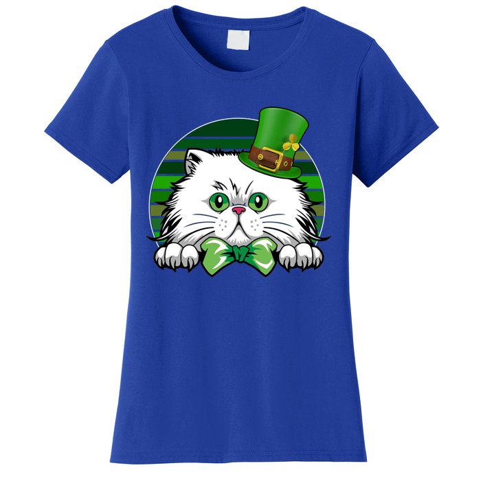 Saint Catrick's Catty's Cat St Patrick's Day Paddy's Gift Women's T-Shirt