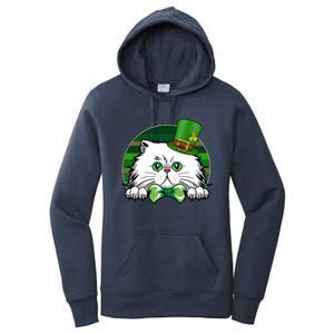 Saint Catrick's Catty's Cat St Patrick's Day Paddy's Gift Women's Pullover Hoodie