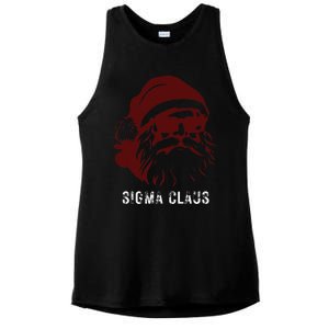 Sigma Claus Cool Santa Meme Rizzler Brainrot Christmas Ladies PosiCharge Tri-Blend Wicking Tank