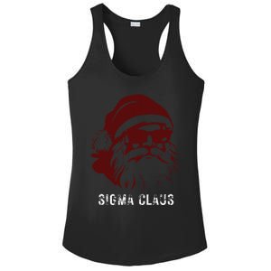 Sigma Claus Cool Santa Meme Rizzler Brainrot Christmas Ladies PosiCharge Competitor Racerback Tank