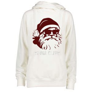 Sigma Claus Cool Santa Meme Rizzler Brainrot Christmas Womens Funnel Neck Pullover Hood