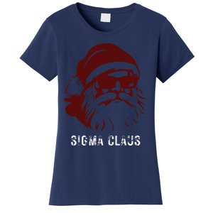 Sigma Claus Cool Santa Meme Rizzler Brainrot Christmas Women's T-Shirt