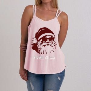 Sigma Claus Cool Santa Meme Rizzler Brainrot Christmas Women's Strappy Tank