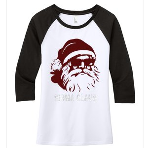 Sigma Claus Cool Santa Meme Rizzler Brainrot Christmas Women's Tri-Blend 3/4-Sleeve Raglan Shirt