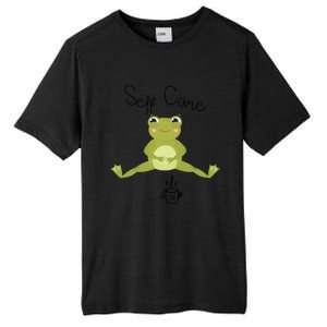 Self Care Cute Kawaii Frog Ing Tea Funny Frog Gift Tall Fusion ChromaSoft Performance T-Shirt