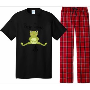 Self Care Cute Kawaii Frog Ing Tea Funny Frog Gift Pajama Set