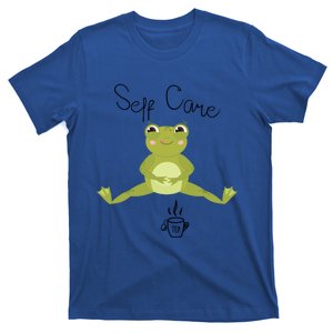 Self Care Cute Kawaii Frog Ing Tea Funny Frog Gift T-Shirt