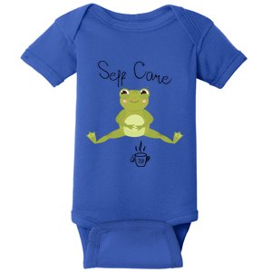 Self Care Cute Kawaii Frog Ing Tea Funny Frog Gift Baby Bodysuit