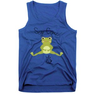 Self Care Cute Kawaii Frog Ing Tea Funny Frog Gift Tank Top