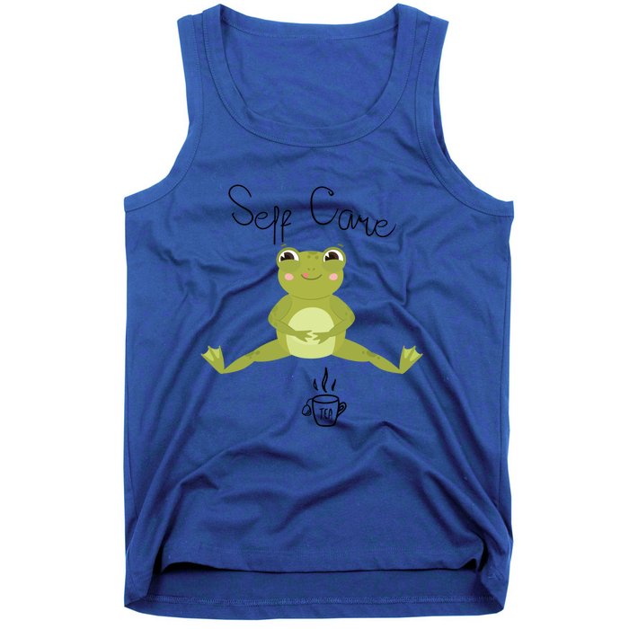 Self Care Cute Kawaii Frog Ing Tea Funny Frog Gift Tank Top