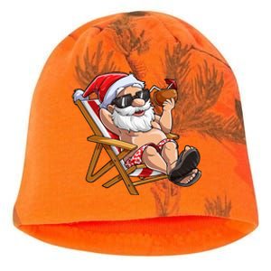 Santa Claus Christmas in July Tropical Hawaiian Xmas Kati - Camo Knit Beanie