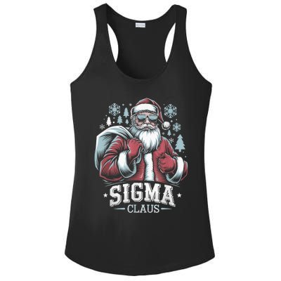 Sigma Claus Cool Santa Funny Christmas Riz Z Rizzler Meme Ladies PosiCharge Competitor Racerback Tank