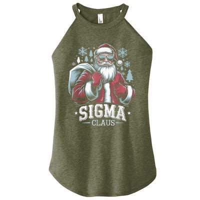 Sigma Claus Cool Santa Funny Christmas Riz Z Rizzler Meme Women's Perfect Tri Rocker Tank