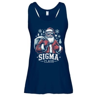 Sigma Claus Cool Santa Funny Christmas Riz Z Rizzler Meme Ladies Essential Flowy Tank