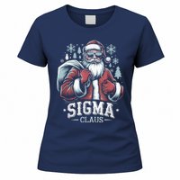 Sigma Claus Cool Santa Funny Christmas Riz Z Rizzler Meme Women's T-Shirt