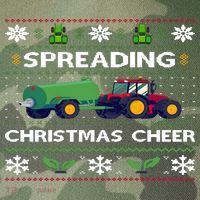 Spreading Christmas Cheer Farm Tractor Farmer Legacy Tie Dye Trucker Hat