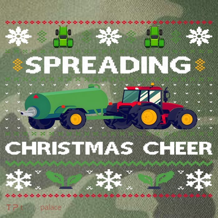 Spreading Christmas Cheer Farm Tractor Farmer Legacy Tie Dye Trucker Hat