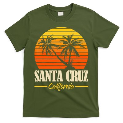 Santa Cruz California Retro Vintage Sunset Beach 70s 80s T-Shirt