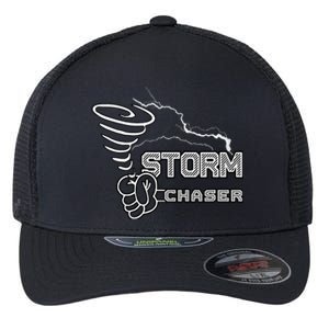 Storm Chaser Cool Electric Lightning Tornado Weather Flexfit Unipanel Trucker Cap