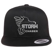 Storm Chaser Cool Electric Lightning Tornado Weather Flat Bill Trucker Hat