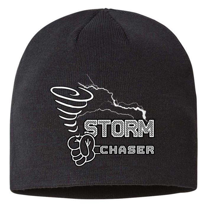 Storm Chaser Cool Electric Lightning Tornado Weather Sustainable Beanie