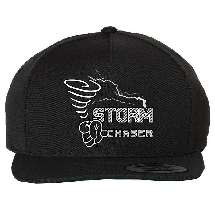 Storm Chaser Cool Electric Lightning Tornado Weather Wool Snapback Cap