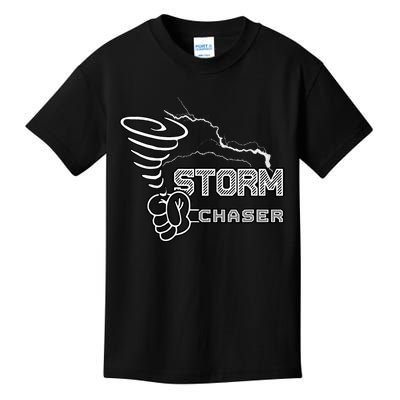 Storm Chaser Cool Electric Lightning Tornado Weather Kids T-Shirt