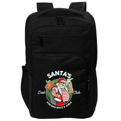 Santa's Coal Club For Bad Boys And Girls Impact Tech Backpack
