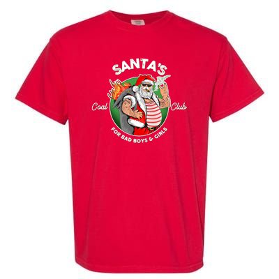 Santa's Coal Club For Bad Boys And Girls Garment-Dyed Heavyweight T-Shirt