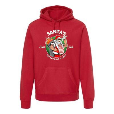 Santa's Coal Club For Bad Boys And Girls Premium Hoodie